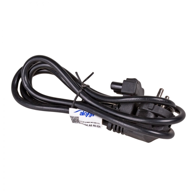 Cablu de alimentare Akyga Prong Hammerhead, 1.5m, negru