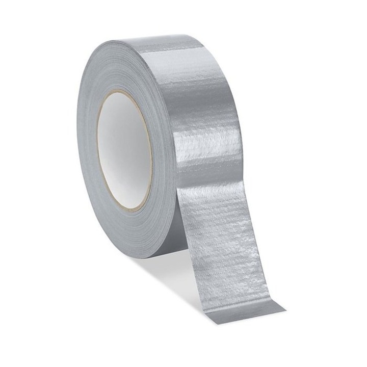 Banda universala tip DUCT TAPE, gri, foarte rezistenta 48mm x 45m