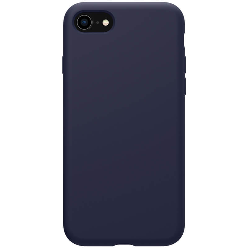 Husa din silicon mat albastru, cu interior de microfibra pentru iPhone 7/8/SE 2020 – Nillkin Flex