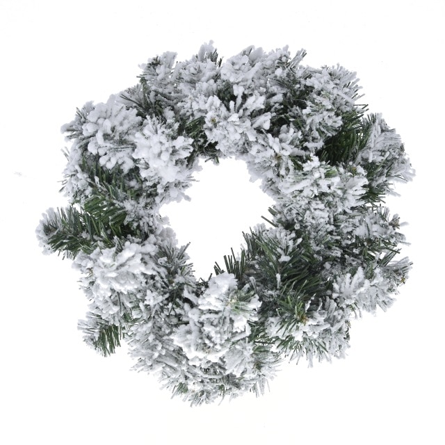 Coronita brad artificial, cu zapada, 50 cm
