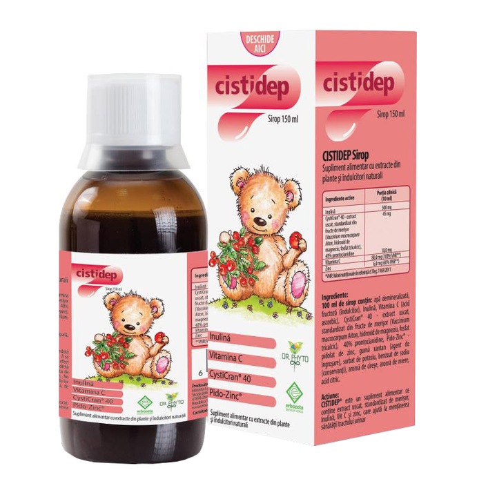 Supliment alimentar Cistidep Sirop, 150 ml