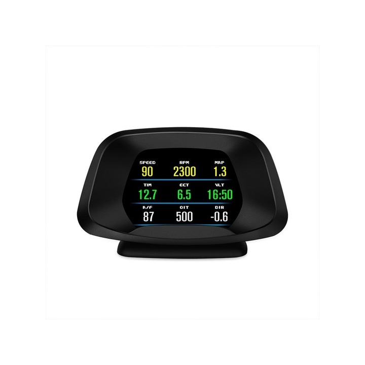 Aparat diagnosticare, cu NAVIGATIE si afisaj informatii bord pe parbriz digital OBD2 de tip HUD, display pentru bord P19-NAV