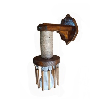 Corp iluminat decorativ rustic Metaxa Wood OD8, E27, lemn natur, 10.5x19.5x28 cm Corp iluminat decorativ rustic Metaxa Wood OD8, E27, lemn natur, 10.5x19.5x28 cm