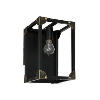 Aplica Vintage Case, Metal, E27, Negru Aplica Vintage Case, Metal, E27, Negru