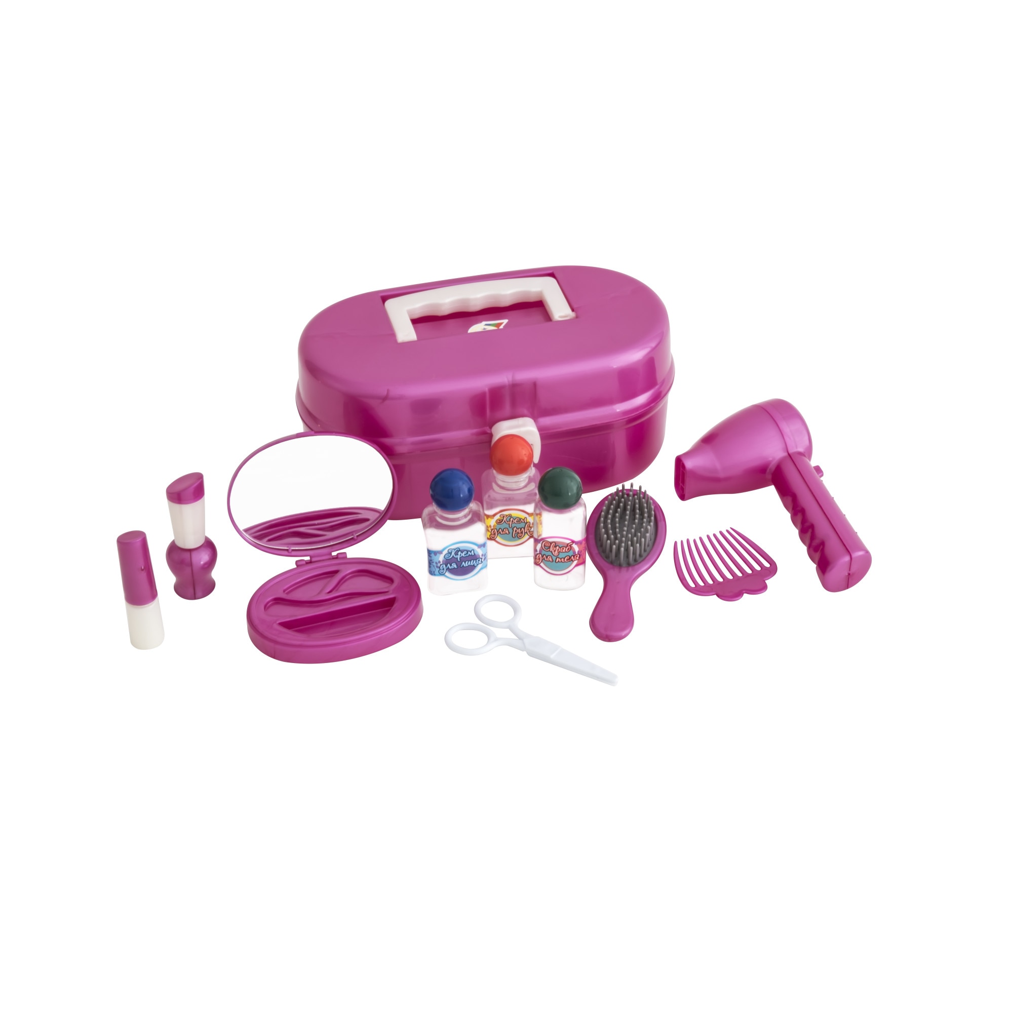 Set infrumusetare de jucarie 15 piese cu gentuta roz