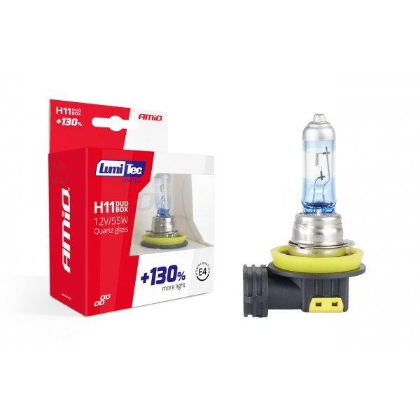 Set 2 Becuri Halogen H11 + 130%