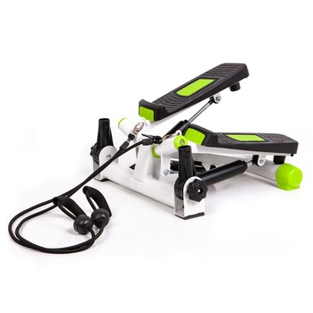 Stepper iMK®cu display, manere si extensoare, contor de fitness si cabluri, intensitate reglabila, realizat din otel si plastic de inalta calitate Stepper iMK®cu display, manere si extensoare, contor de fitness si cabluri, intensitate reglabila, realizat din otel si plastic de inalta calitate