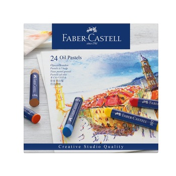 Creioane Ulei Pastel Faber-Castell, 24 culori Creioane Ulei Pastel Faber-Castell, 24 culori