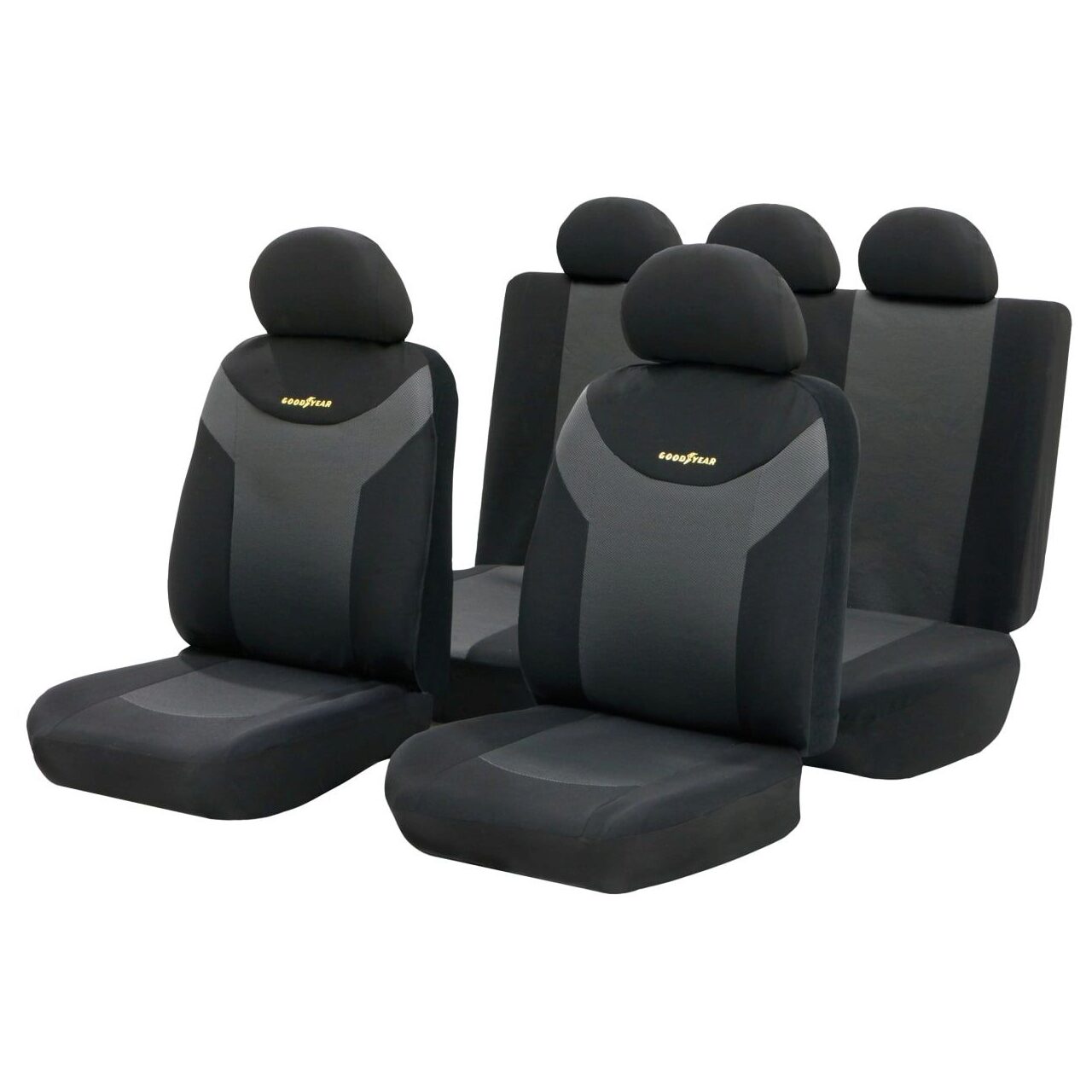 Set huse auto, Goodyear, negru, 9 piese