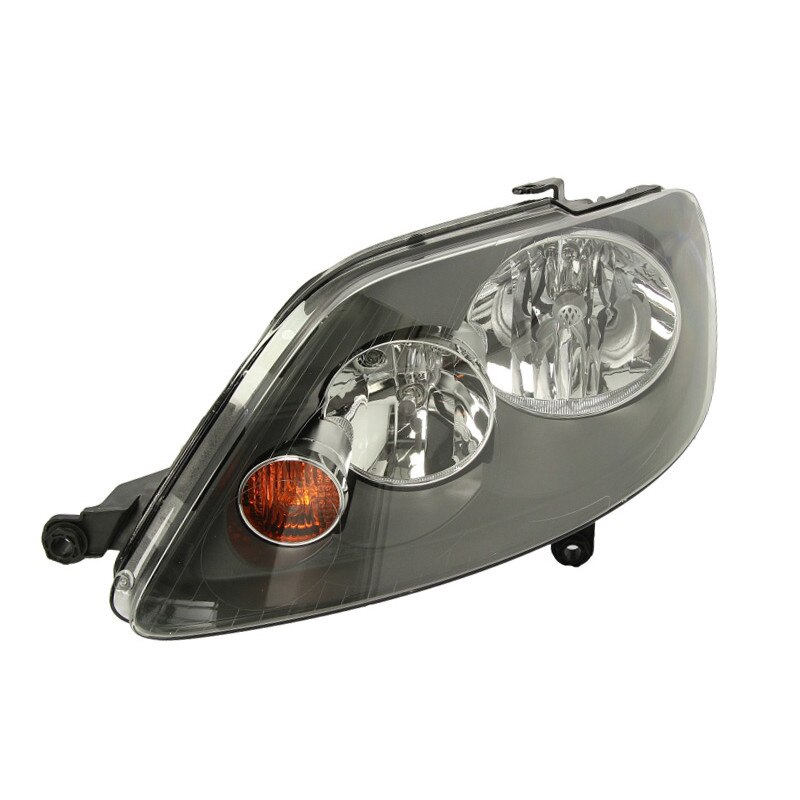 Far fata stanga negru/cromat electric (cu motor electric) bec H7/H7 VW Golf Plus 2005-2008