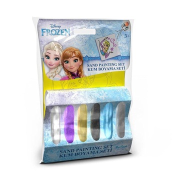 Set creativ pictura cu nisip colorat, Frozen – Elsa, Disney, 1 plansa 11 x 11 cm, 6 tuburi nisip multicolor, 1 penseta, 1 folie protectie, + 3 ani Set creativ pictura cu nisip colorat, Frozen – Elsa, Disney, 1 plansa 11 x 11 cm, 6 tuburi nisip multicolor, 1 penseta, 1 folie protectie, + 3 ani