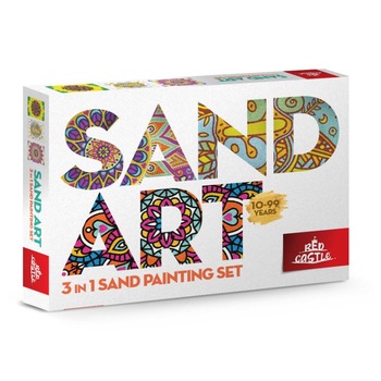 Set creativ, pictura cu nisip colorat, 3 planse 23,5 x 33 cm, Mandala, Relax, 45 tuburi nisip multicolor, 3 pensete, 3 folii protectie, pentru 10 – 99 ani Set creativ, pictura cu nisip colorat, 3 planse 23,5 x 33 cm, Mandala, Relax, 45 tuburi nisip multicolor, 3 pensete, 3 folii protectie, pentru 10 – 99 ani