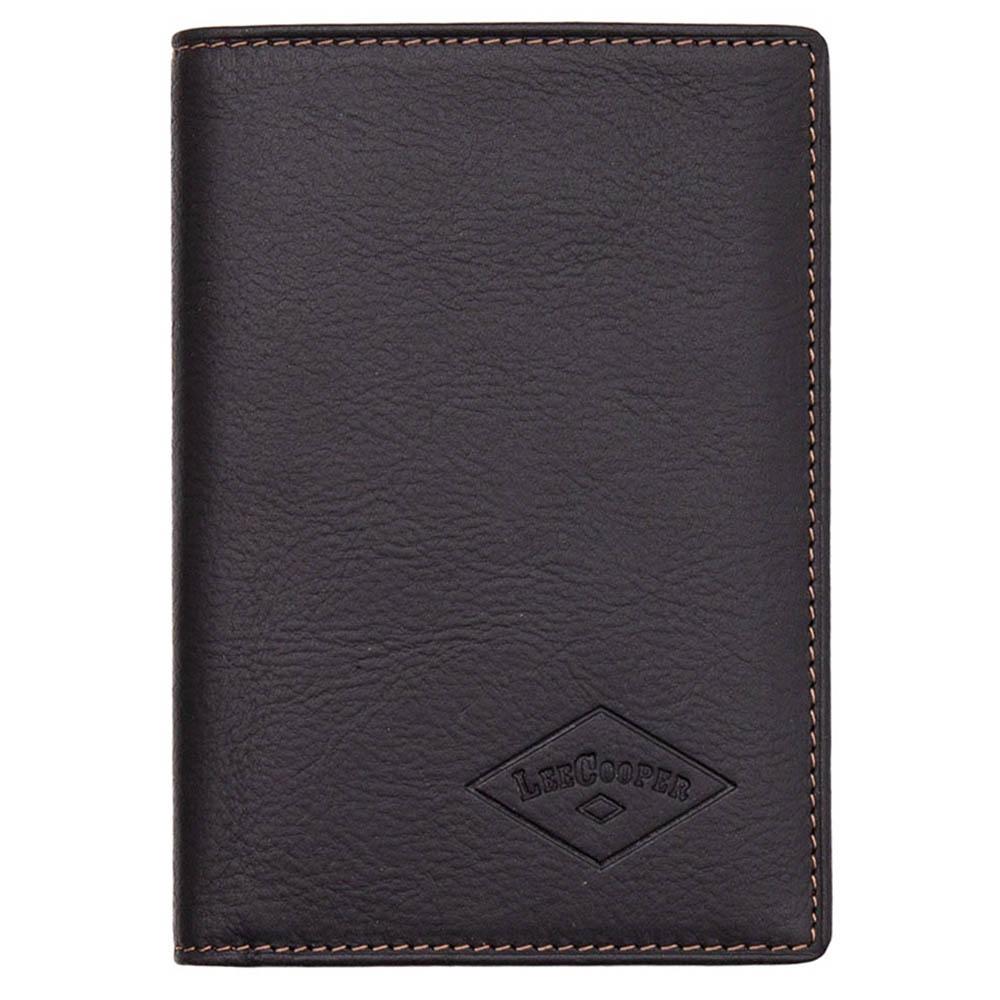 Portofel barbati din piele naturala Lee Cooper EF-POB005, Cafeniu