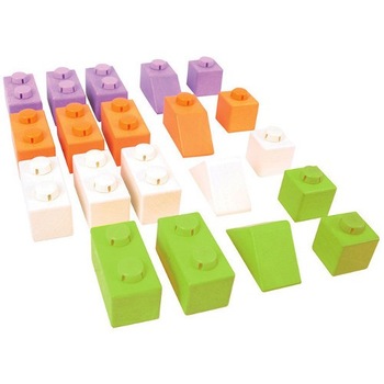 Cuburi Bigjigs din Lemn 20 Cuburi Bigjigs din Lemn 20