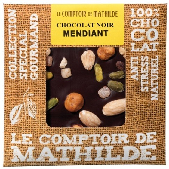 Tableta de ciocolata Comptoir de Mathilde neagra cu fructe uscate