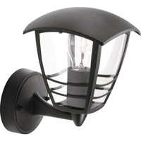 Aplica (felinar) exterior varf sus Philips Creek, E27, 1 x 60W, Negru