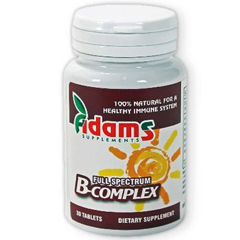 B Complex vitamine 30 capsule Adams Supplements B Complex vitamine 30 capsule Adams Supplements