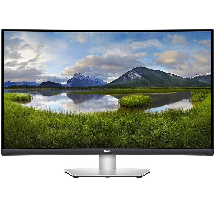 Dell S3221QS 31.5" LED VA Ívelt monitor, UHD 4K, 60Hz, HDMI, DP, FreeSync, HDR, Pivot