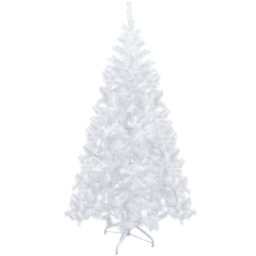Brad artificial de Craciun cu cetina alba, 80 cm