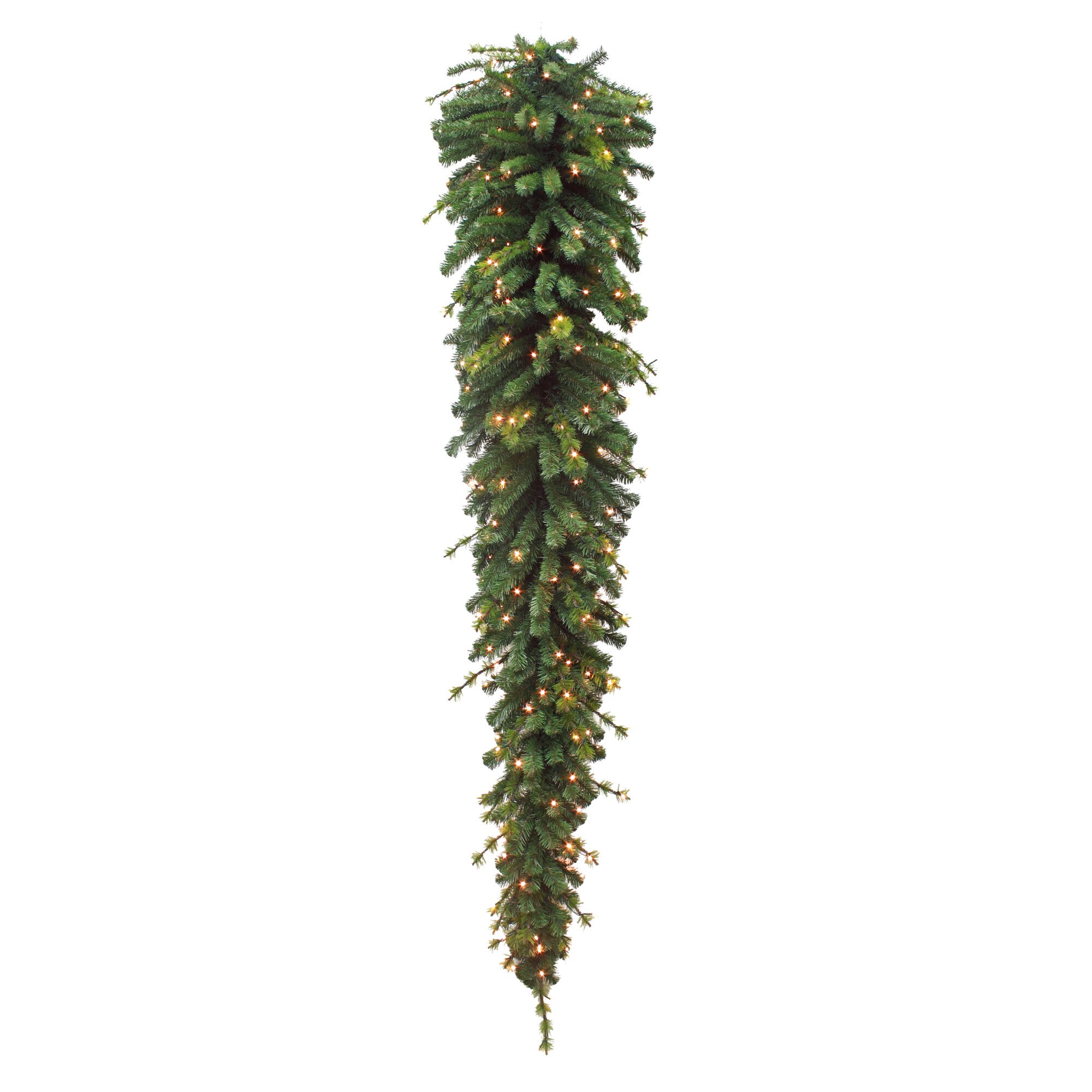 Brad artificial tip ghirlanda, Belian, cu LED, 288L, 270 cm