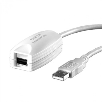 Cablu prelungitor Usb 2.0 tip A 5m M-T activ, Value 12.99.1100 Cablu prelungitor Usb 2.0 tip A 5m M-T activ, Value 12.99.1100