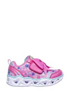 Skechers, Pantofi sport cu lumini LED Heart Lights-Sparkle Sparks, Roz/Turcoaz, 22 EU Skechers, Pantofi sport cu lumini LED Heart Lights-Sparkle Sparks, Roz/Turcoaz, 22 EU