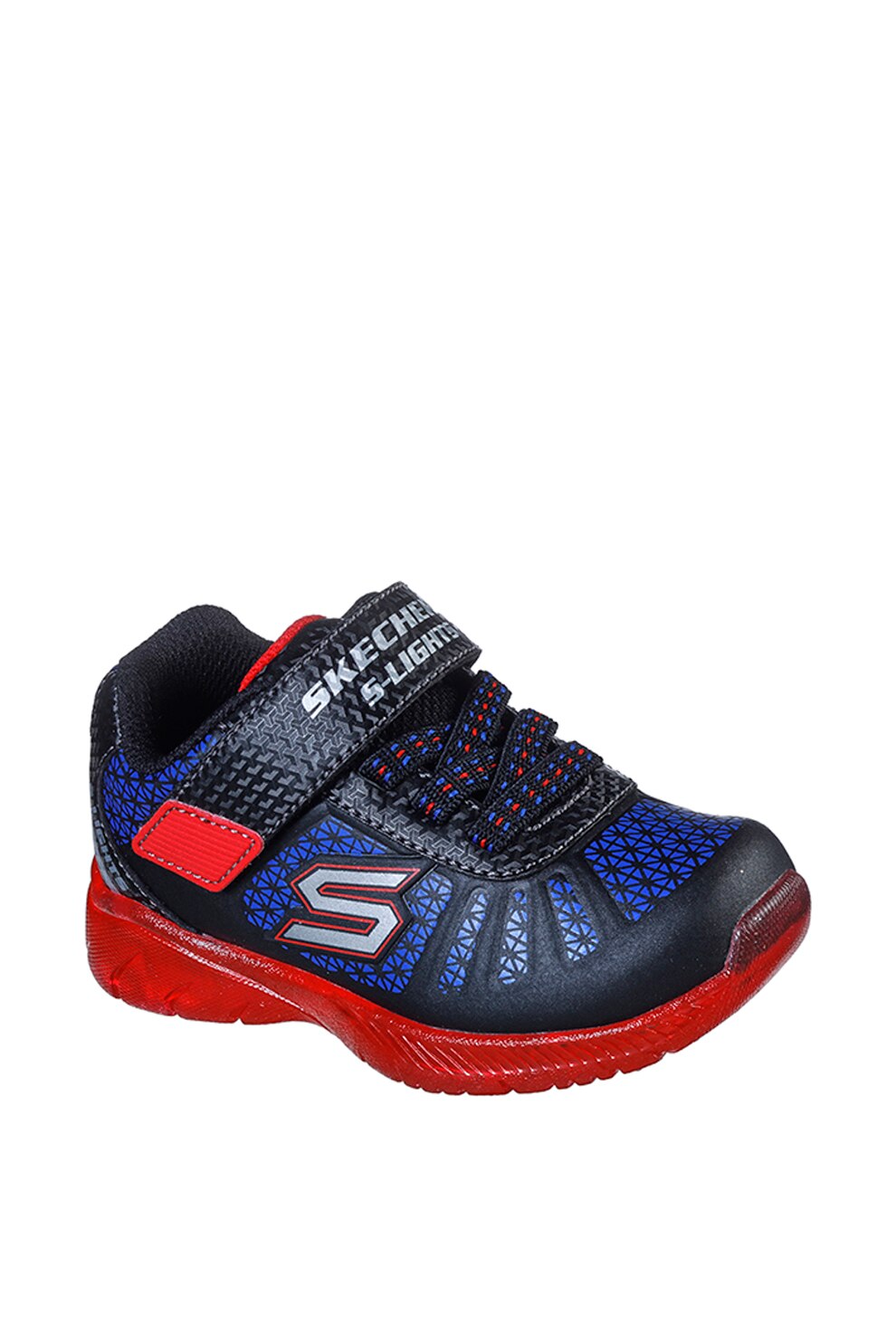 Skechers, Pantofi sport cu velcro S Lights: Ilumi-Brights Tuff Track