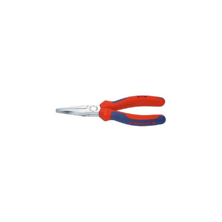 Knipex lapos fogó, műanyag markolat, hosszú pofás, 160mm