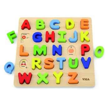 Litere mari, Puzzle 3D, Viga Litere mari, Puzzle 3D, Viga