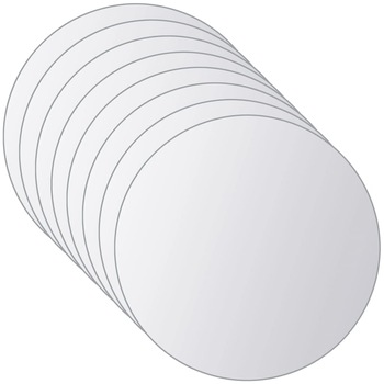Set de 16 oglinzi de perete, vidaXL, Sticla, 15 cm, Argintiu Set de 16 oglinzi de perete, vidaXL, Sticla, 15 cm, Argintiu