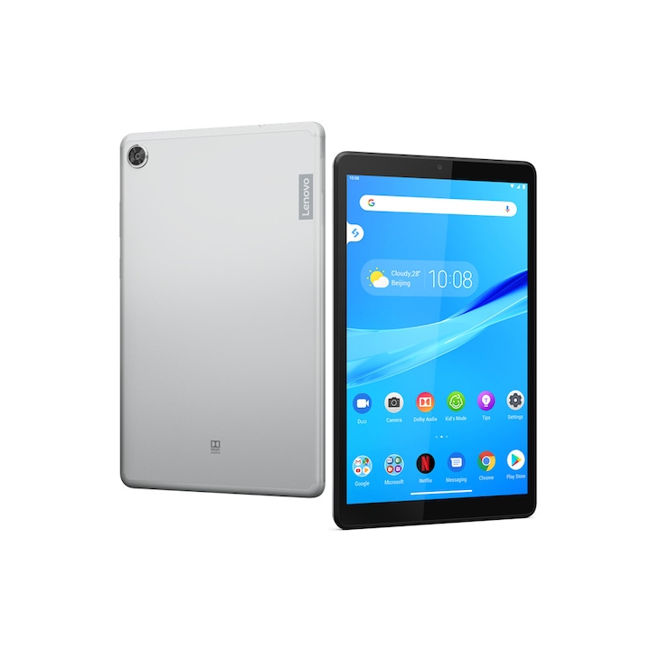 Таблет Lenovo Tab M8 HD WI-FI 32GB 8.0" 2GB RAM, IPS LCD 350 nits MediaTek Helio A22 Tab (4-ядрен) 2.0GHz Bluetooth 5.0 5100 mAh Android 9.0 Platinum Gray And Metal Gray ZA5G0091BG