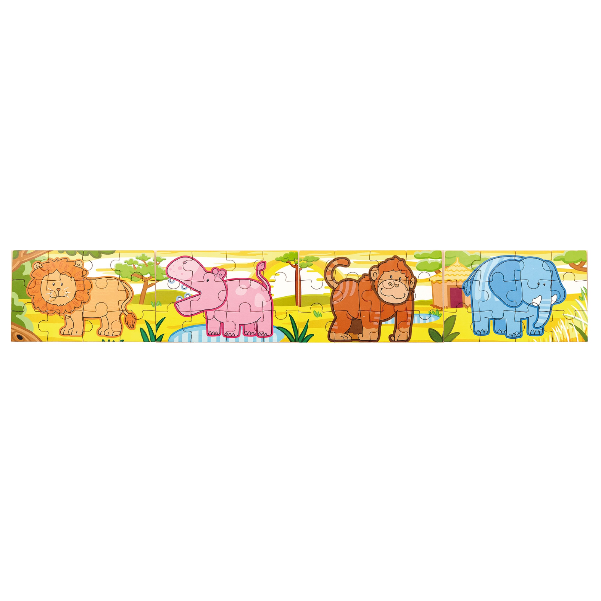 Jungla, Viga, puzzle conectabil 4 in 1