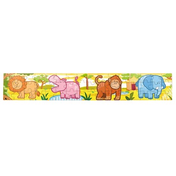 Jungla, Viga, puzzle conectabil 4 in 1 Jungla, Viga, puzzle conectabil 4 in 1