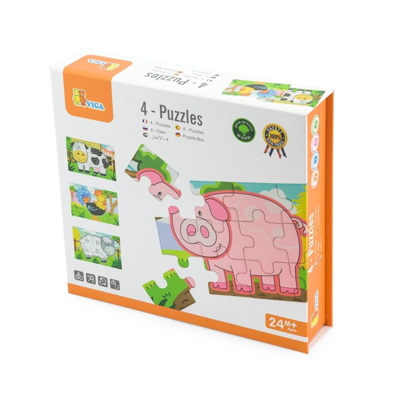 Ferma, Viga, puzzle conectabil 4 in 1
