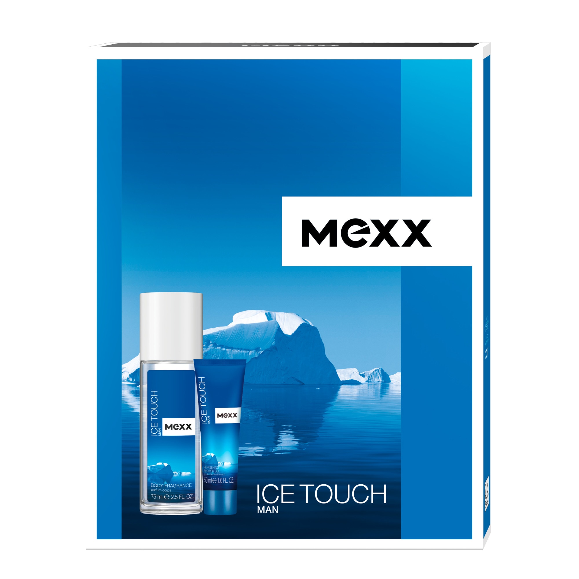 Set Mexx Ice Touch Man, barbati: Deodorant natural spray, 75 ml + Gel de dus, 50 ml