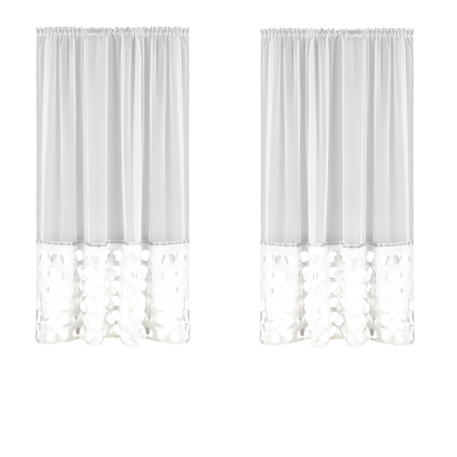 Perdea Haga 145x180 Voal Alb