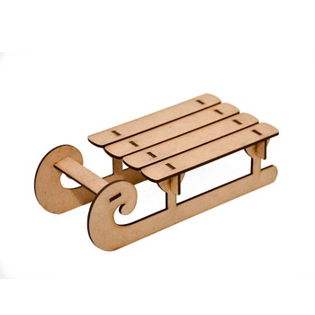 Decoratiune Craciun saniuta din lemn Decoratiune Craciun saniuta din lemn