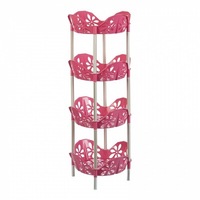 Raft pentru depozitare Comfort CS 2001,4 etajere,culoare roz