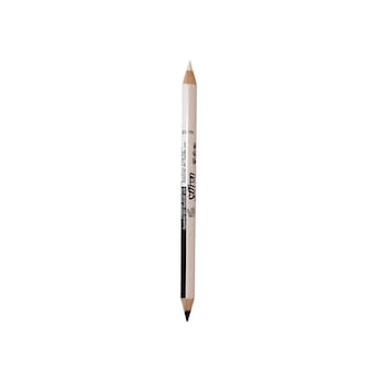 Creion pentru ochi duo - Saffron Black&White Eyeliner Pencil - Negru&Alb, Creion pentru ochi duo - Saffron Black&White Eyeliner Pencil - Negru&Alb,