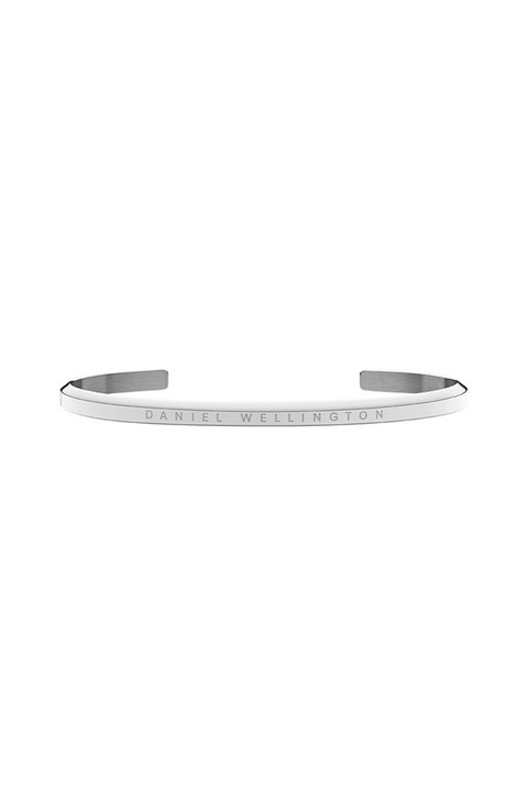 Daniel Wellington, Bratara rigida fara inchidere cu logo stantat, Argintiu