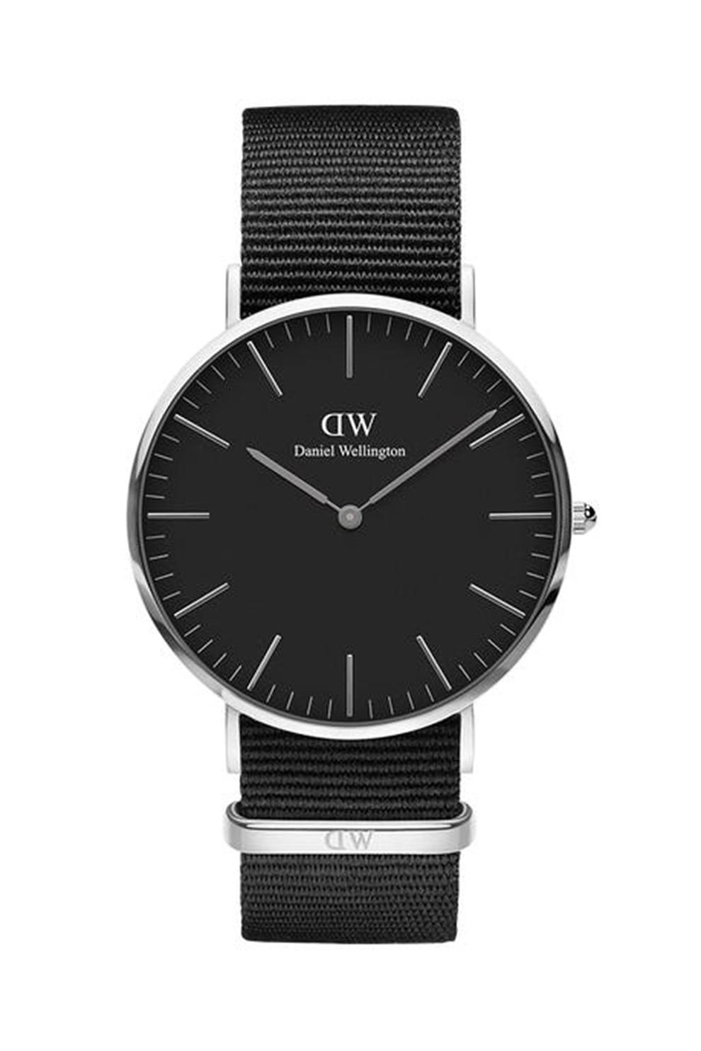 Daniel Wellington, Ceas din otel inoxidabil cu o curea din material textil, Negru