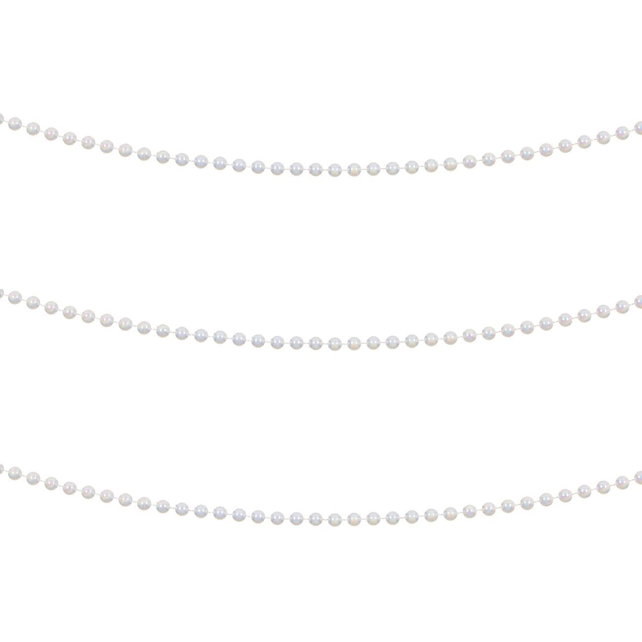 Sirag margele albe de Craciun, Lioness, 5 m