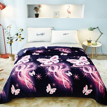 Patura cocolino moale cu model pat dublu 200X235cm culori vii FN101 Patura cocolino moale cu model pat dublu 200X235cm culori vii FN101