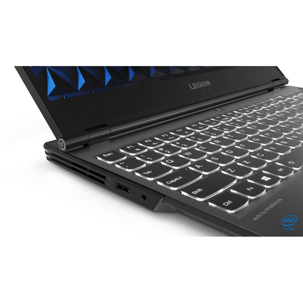 Laptop Lenovo Legion, 15.6", i7 9750H (pana la 4.5 GHz), 512 GB SSD, NVIDIA® GeForce RTX™ 2060 6GB, Windows 10 Home, Black