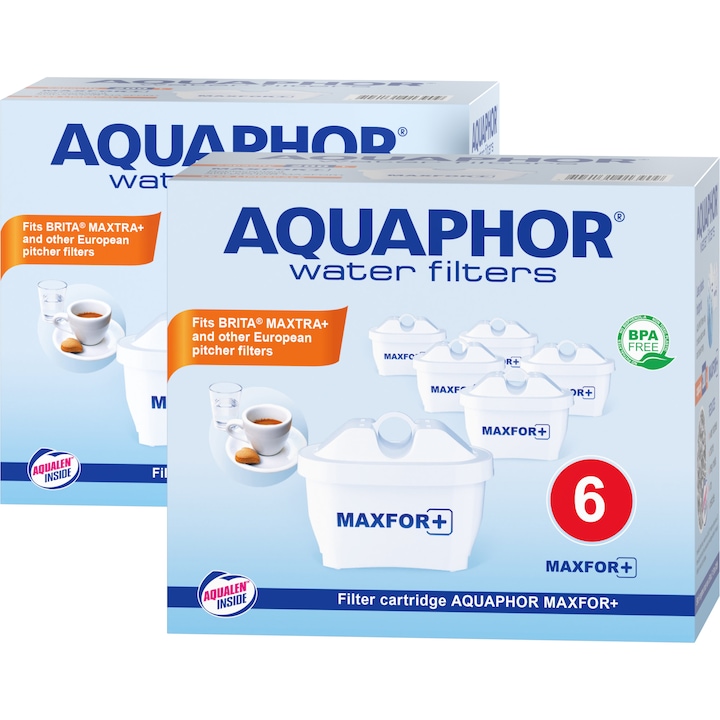 Aquaphor Maxfor+ Szűrő, 2 x 6 darabos szett