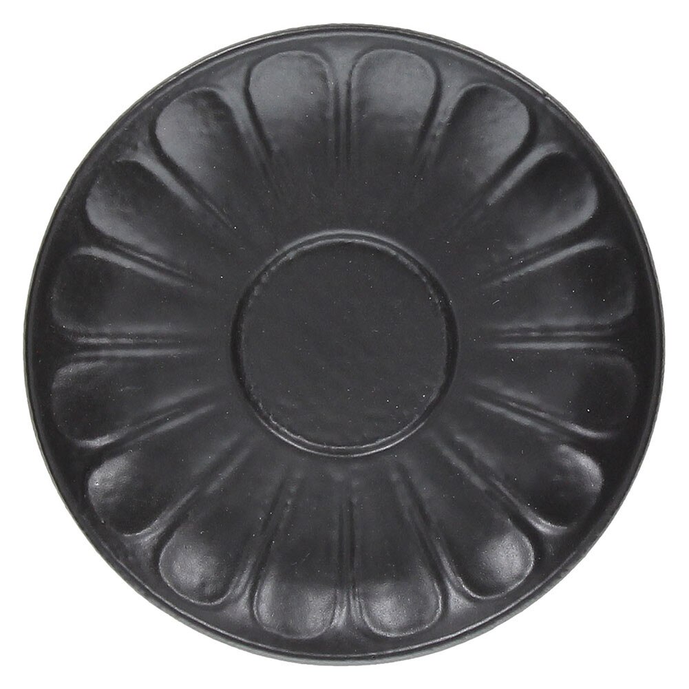 Farfurie cafea cappuccino, din portelan negru, Ø 12 cm, Horecapiv, colectia Vulcania Black