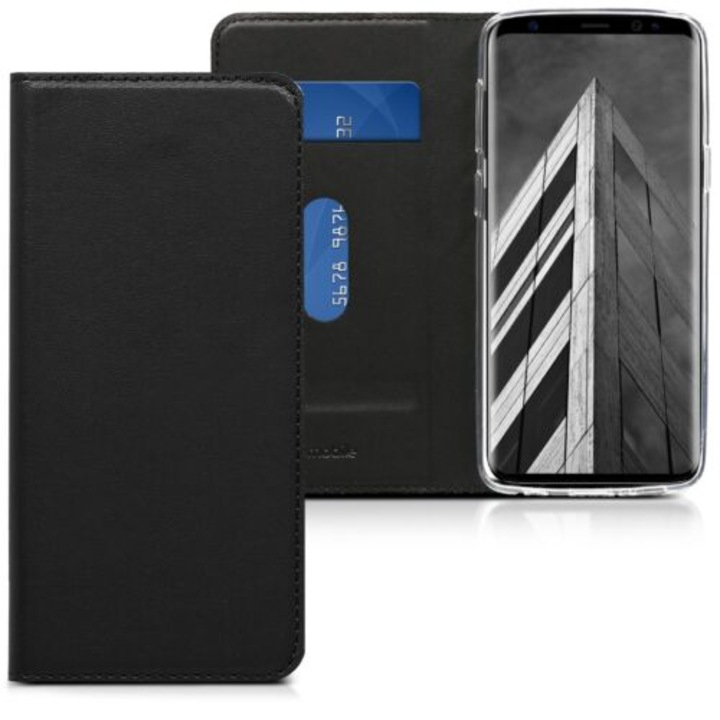 Кейс за Samsung Galaxy S9 Екологична кожа Черен 44090.01