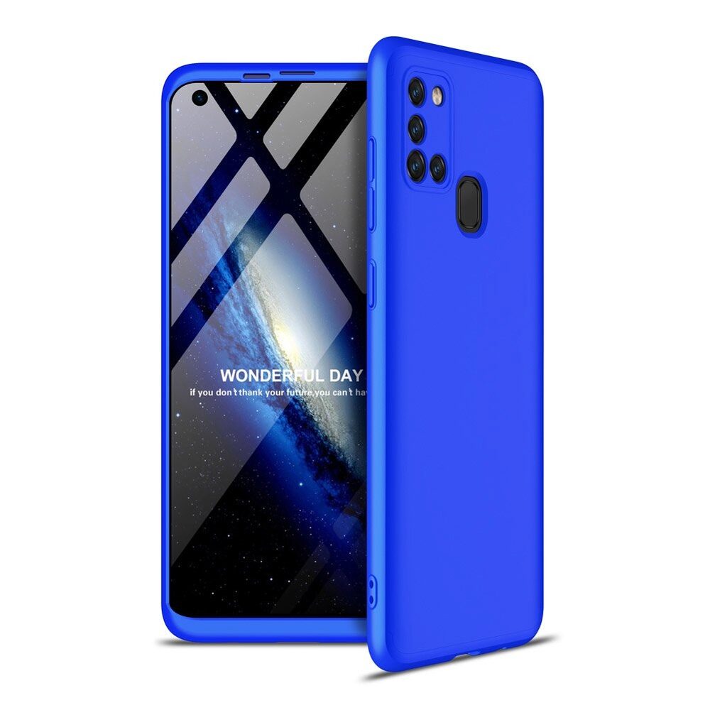 Husa 360° (Protectie Completa) pentru Samsung Galaxy A21s, Albastru