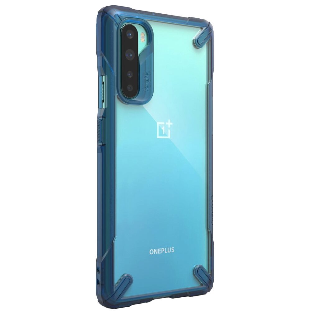 Husa Antisoc Ringke Fusion X pentru OnePlus Nord, Albastru