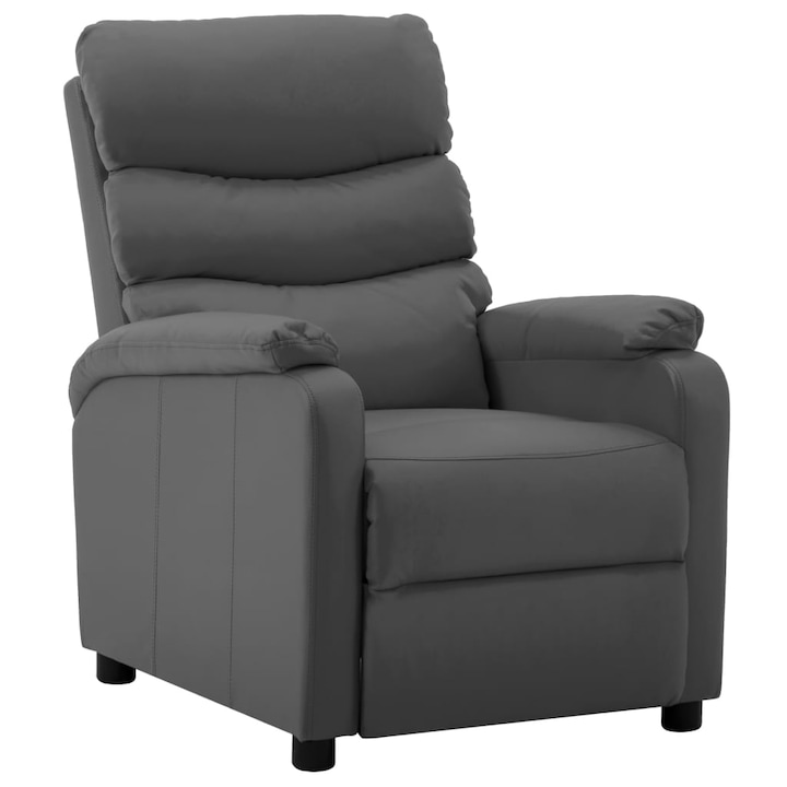 vidaXL szürke műbőr dönthető szék 24.8 kg